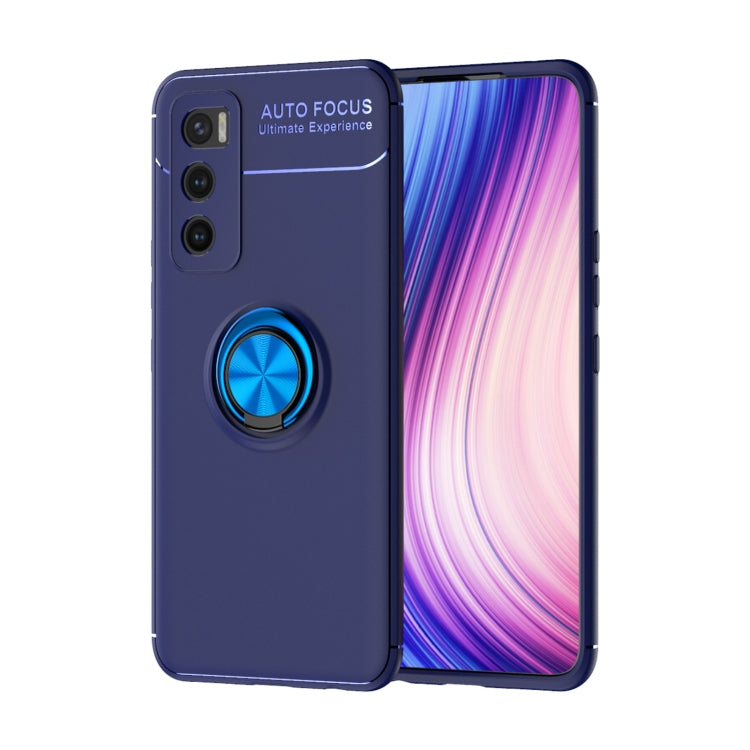 For vivo V20 SE Metal Ring Holder 360 Degree Rotating TPU Case