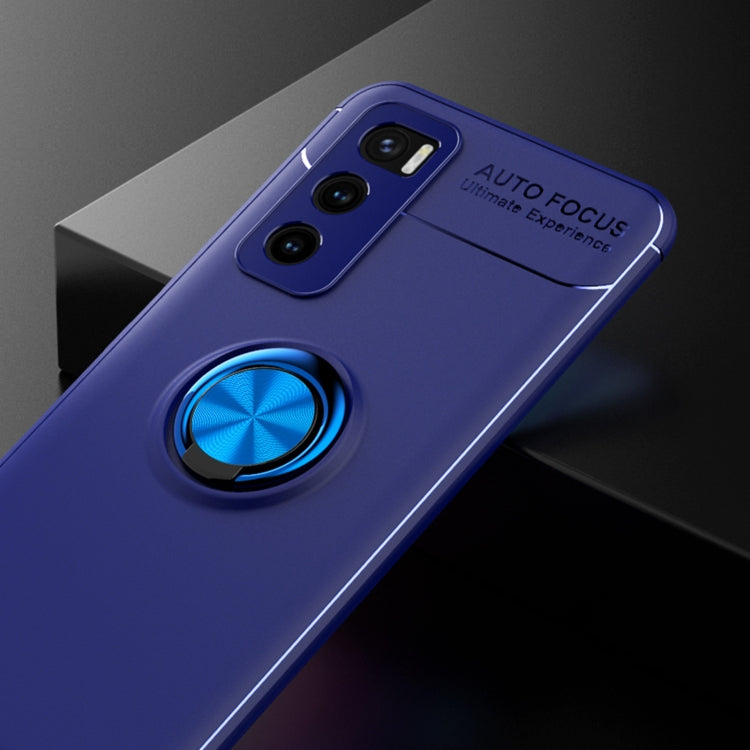 For vivo V20 SE Metal Ring Holder 360 Degree Rotating TPU Case