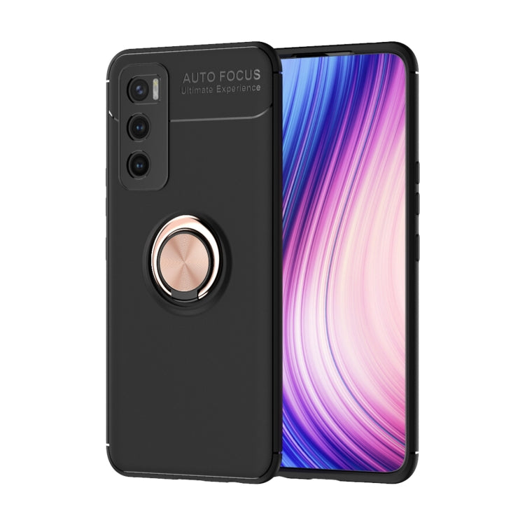 For vivo V20 SE Metal Ring Holder 360 Degree Rotating TPU Case