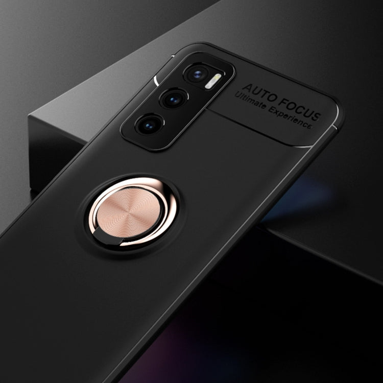 For vivo V20 SE Metal Ring Holder 360 Degree Rotating TPU Case
