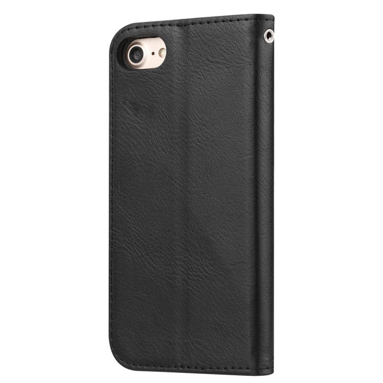 Knead Skin Texture Horizontal Flip Leather Case for iPhone 6 & 6s / 7 & 8, with Photo Frame & Holder & Card Slots & Wallet