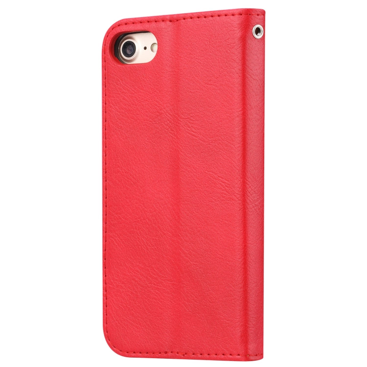 Knead Skin Texture Horizontal Flip Leather Case for iPhone 6 & 6s / 7 & 8, with Photo Frame & Holder & Card Slots & Wallet