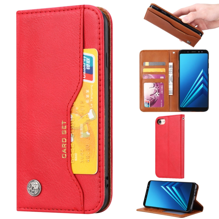 Knead Skin Texture Horizontal Flip Leather Case for iPhone 6 & 6s / 7 & 8, with Photo Frame & Holder & Card Slots & Wallet