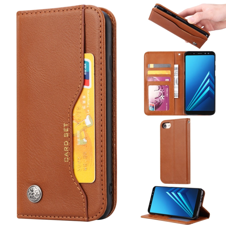 Knead Skin Texture Horizontal Flip Leather Case for iPhone 6 & 6s / 7 & 8, with Photo Frame & Holder & Card Slots & Wallet