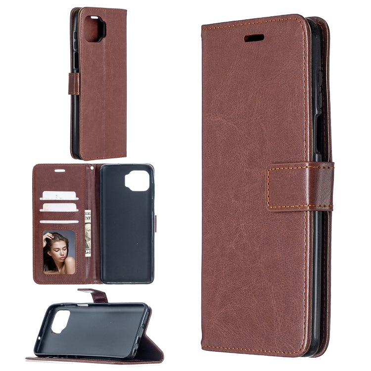 For Motorola Moto G 5G Plus Crazy Horse Texture Horizontal Flip Leather Case with Holder & Card Slots & Wallet & Photo Frame