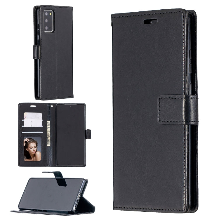 For Samsung Galaxy Note20 Crazy Horse Texture Horizontal Flip Leather Case with Holder & Card Slots & Wallet & Photo Frame