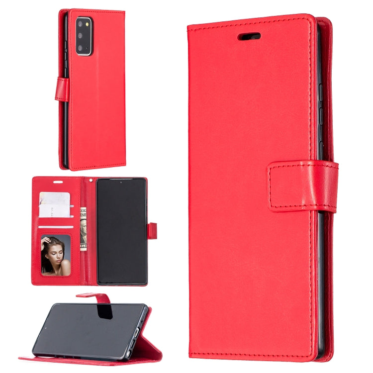 For Samsung Galaxy Note20 Crazy Horse Texture Horizontal Flip Leather Case with Holder & Card Slots & Wallet & Photo Frame
