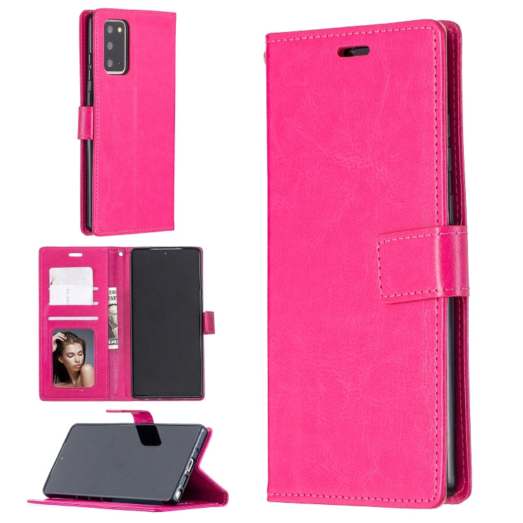 For Samsung Galaxy Note20 Crazy Horse Texture Horizontal Flip Leather Case with Holder & Card Slots & Wallet & Photo Frame
