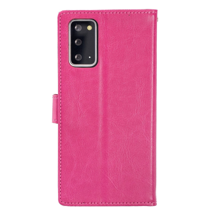 For Samsung Galaxy Note20 Crazy Horse Texture Horizontal Flip Leather Case with Holder & Card Slots & Wallet & Photo Frame