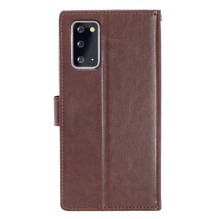 For Samsung Galaxy Note20 Crazy Horse Texture Horizontal Flip Leather Case with Holder & Card Slots & Wallet & Photo Frame