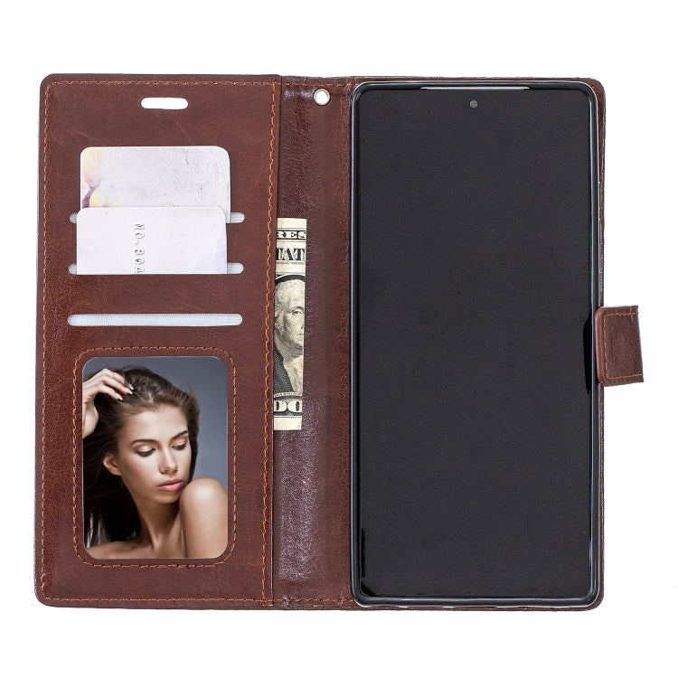 For Samsung Galaxy Note20 Crazy Horse Texture Horizontal Flip Leather Case with Holder & Card Slots & Wallet & Photo Frame