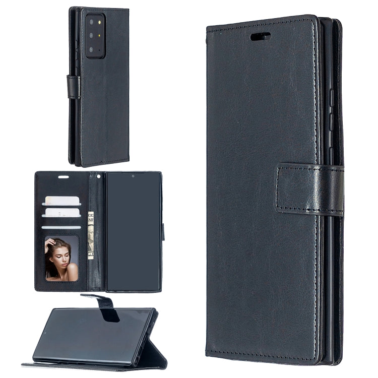 For Samsung Galaxy Note20 Ultra Crazy Horse Texture Horizontal Flip Leather Case with Holder & Card Slots & Wallet & Photo Frame
