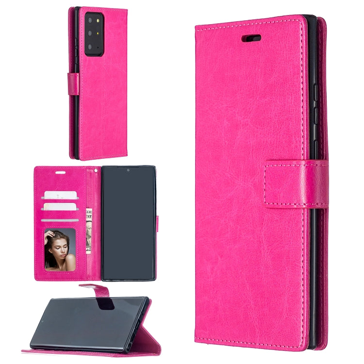 For Samsung Galaxy Note20 Ultra Crazy Horse Texture Horizontal Flip Leather Case with Holder & Card Slots & Wallet & Photo Frame