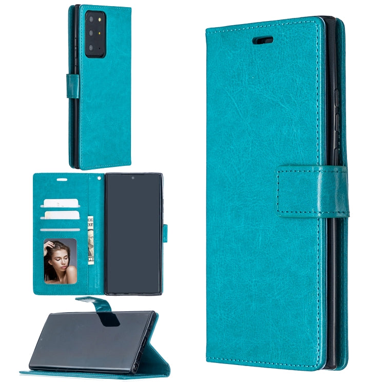 For Samsung Galaxy Note20 Ultra Crazy Horse Texture Horizontal Flip Leather Case with Holder & Card Slots & Wallet & Photo Frame