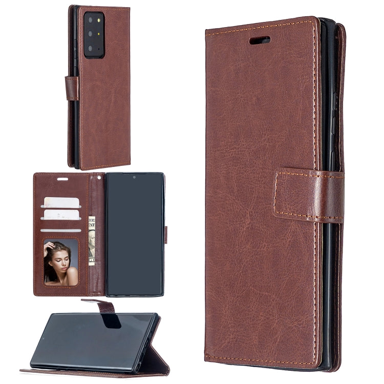 For Samsung Galaxy Note20 Ultra Crazy Horse Texture Horizontal Flip Leather Case with Holder & Card Slots & Wallet & Photo Frame