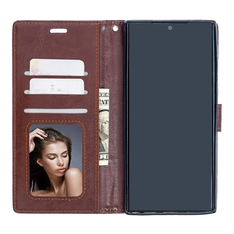 For Samsung Galaxy Note20 Ultra Crazy Horse Texture Horizontal Flip Leather Case with Holder & Card Slots & Wallet & Photo Frame