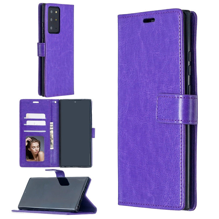 For Samsung Galaxy Note20 Ultra Crazy Horse Texture Horizontal Flip Leather Case with Holder & Card Slots & Wallet & Photo Frame