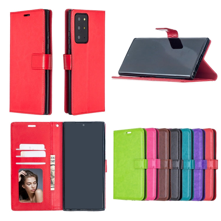 For Samsung Galaxy Note20 Ultra Crazy Horse Texture Horizontal Flip Leather Case with Holder & Card Slots & Wallet & Photo Frame