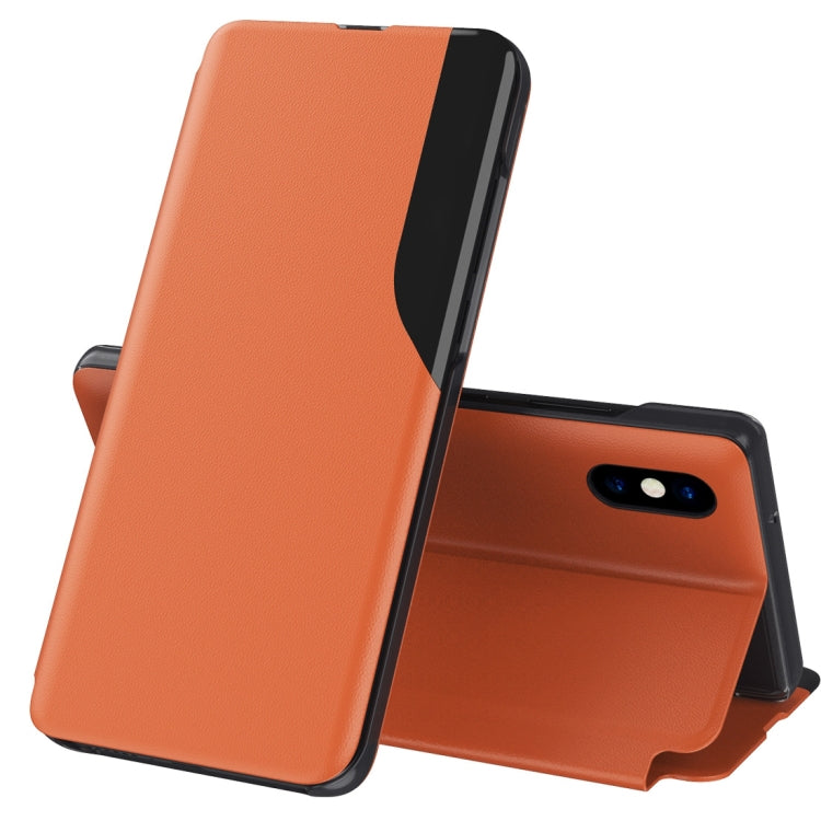 For iPhone X / XS Attraction Flip Holder Leather Phone Case