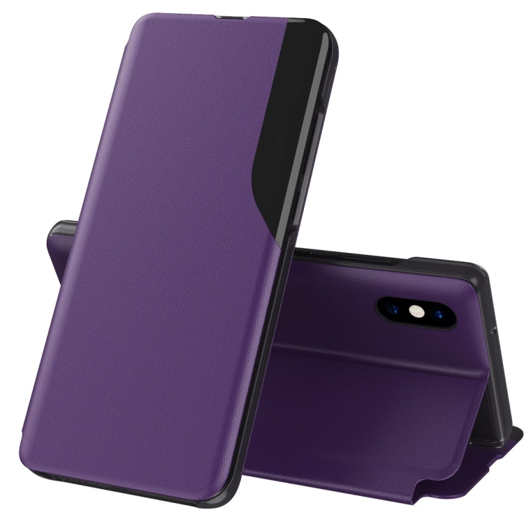 For iPhone X / XS Attraction Flip Holder Leather Phone Case