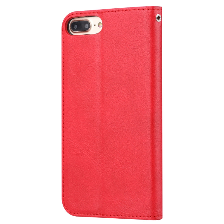 Knead Skin Texture Horizontal Flip Leather Case for iPhone 6 Plus / 7 Plus / 8 Plus, with Photo Frame & Holder & Card Slots & Wallet