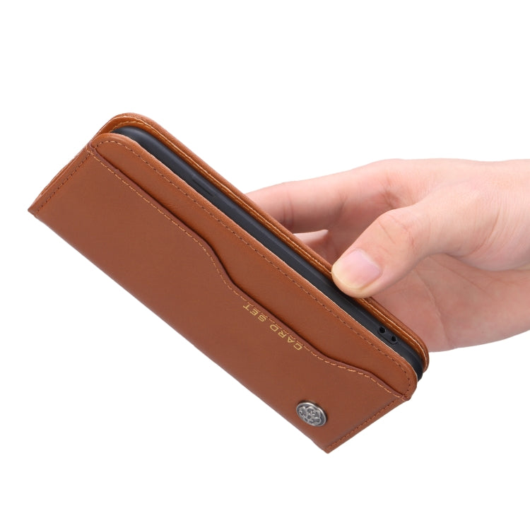 Knead Skin Texture Horizontal Flip Leather Case for iPhone 6 Plus / 7 Plus / 8 Plus, with Photo Frame & Holder & Card Slots & Wallet