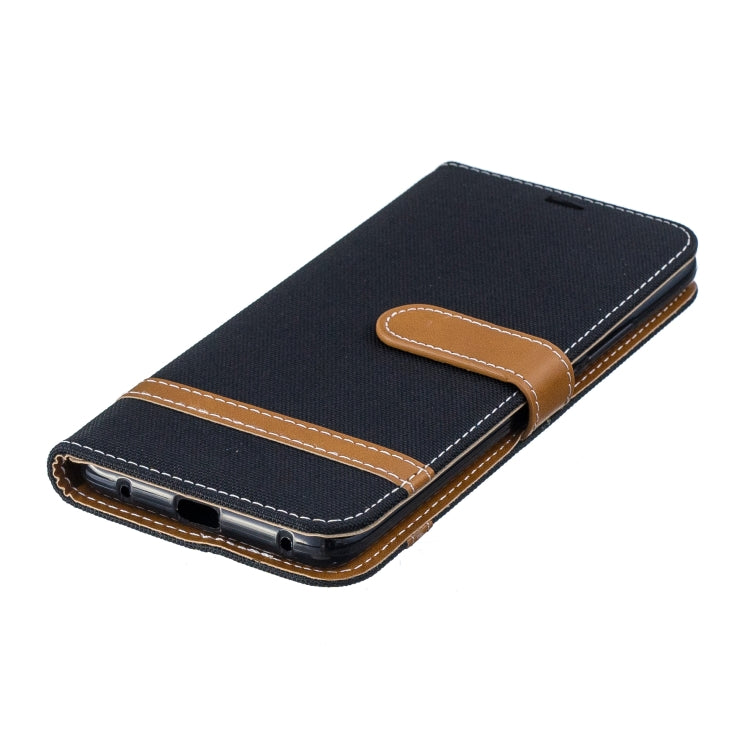 Color Matching Denim Texture Leather Case for Huawei Mate 20 Pro, with Holder & Card Slots & Wallet & Lanyard