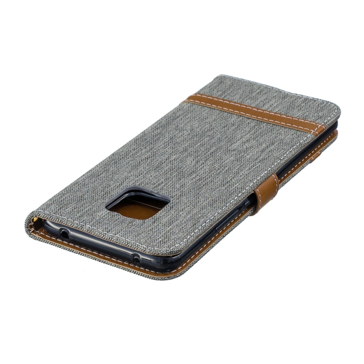 Color Matching Denim Texture Leather Case for Huawei Mate 20 Pro, with Holder & Card Slots & Wallet & Lanyard