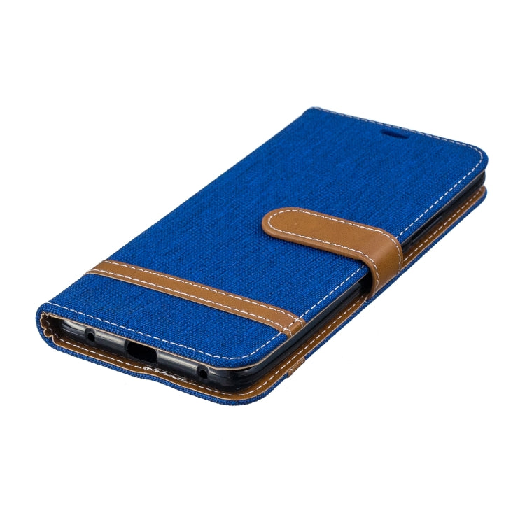Color Matching Denim Texture Leather Case for Huawei Mate 20 Pro, with Holder & Card Slots & Wallet & Lanyard
