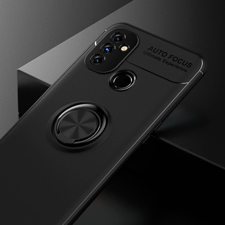 For OnePlus N100 Metal Ring Holder 360 Degree Rotating TPU Case