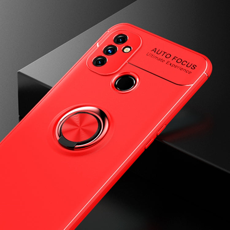 For OnePlus N100 Metal Ring Holder 360 Degree Rotating TPU Case