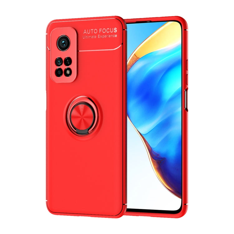 For Xiaomi Mi 10T Pro Metal Ring Holder 360 Degree Rotating TPU Case