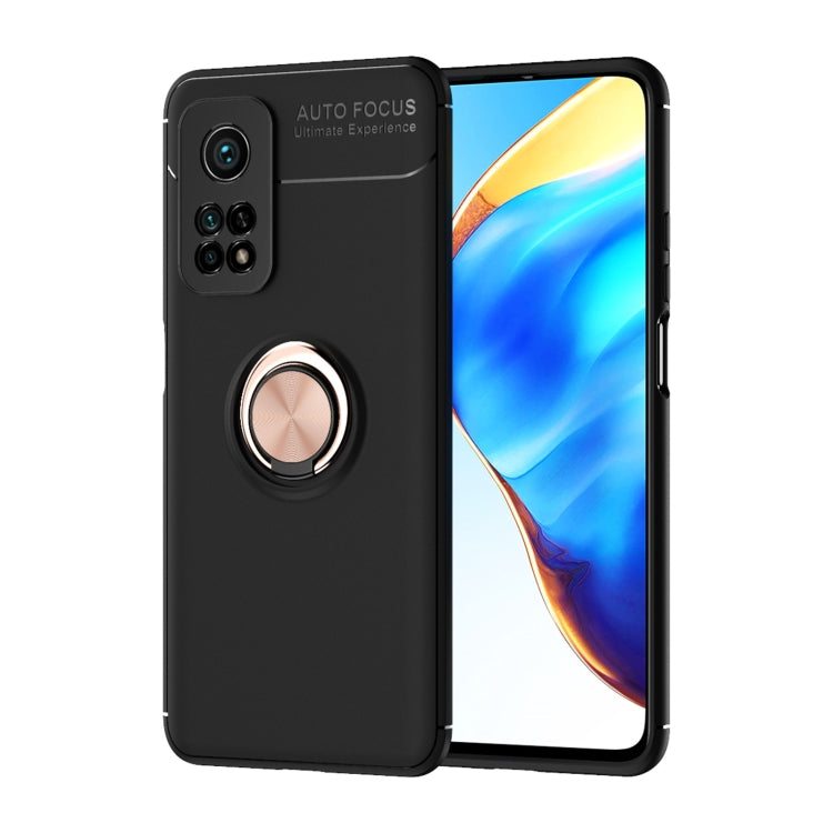 For Xiaomi Mi 10T Pro Metal Ring Holder 360 Degree Rotating TPU Case