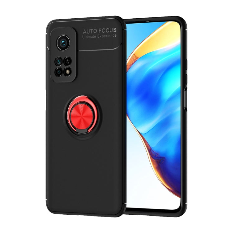 For Xiaomi Mi 10T Pro Metal Ring Holder 360 Degree Rotating TPU Case