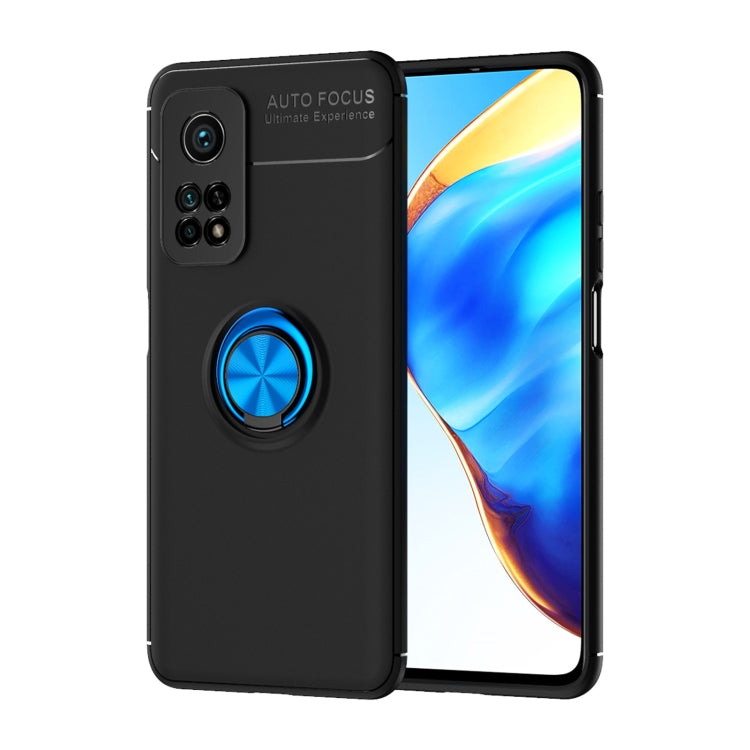 For Xiaomi Mi 10T Pro Metal Ring Holder 360 Degree Rotating TPU Case