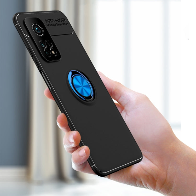 For Xiaomi Mi 10T Pro Metal Ring Holder 360 Degree Rotating TPU Case