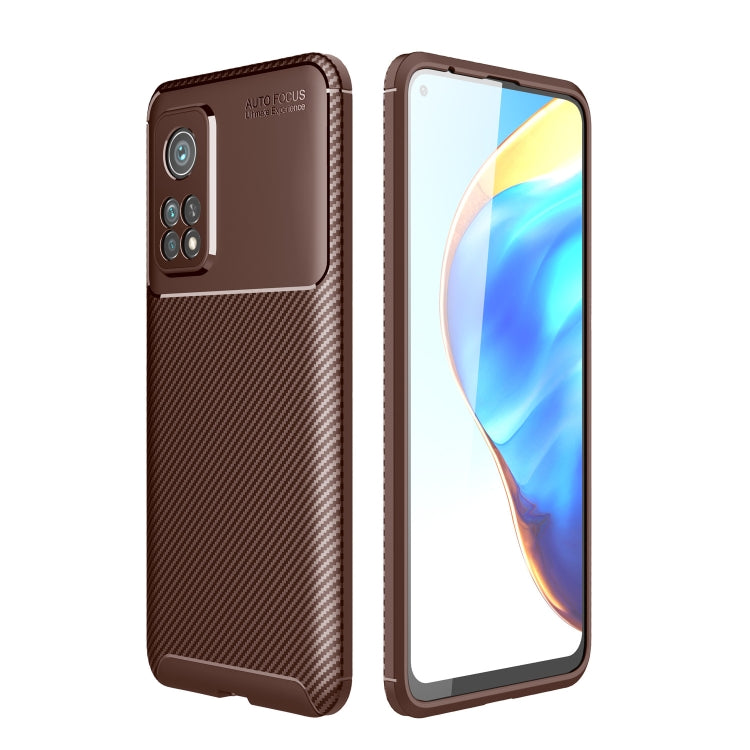 For Xiaomi Redmi K30S Carbon Fiber Texture Shockproof TPU Case