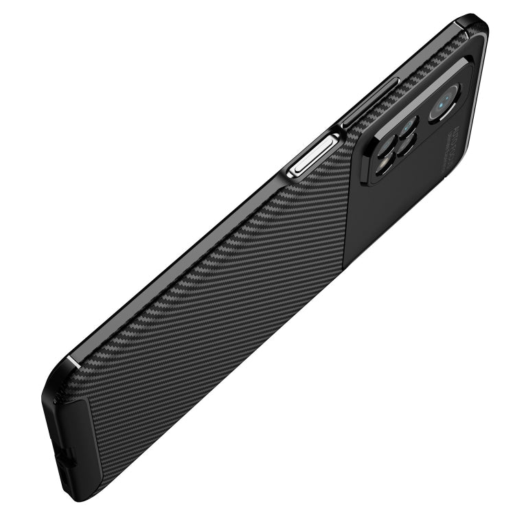 For Xiaomi Mi 10T Carbon Fiber Texture Shockproof TPU Case