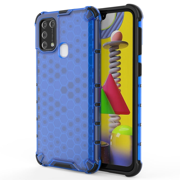 For Samsung Galaxy M31 Shockproof Honeycomb PC + TPU Case