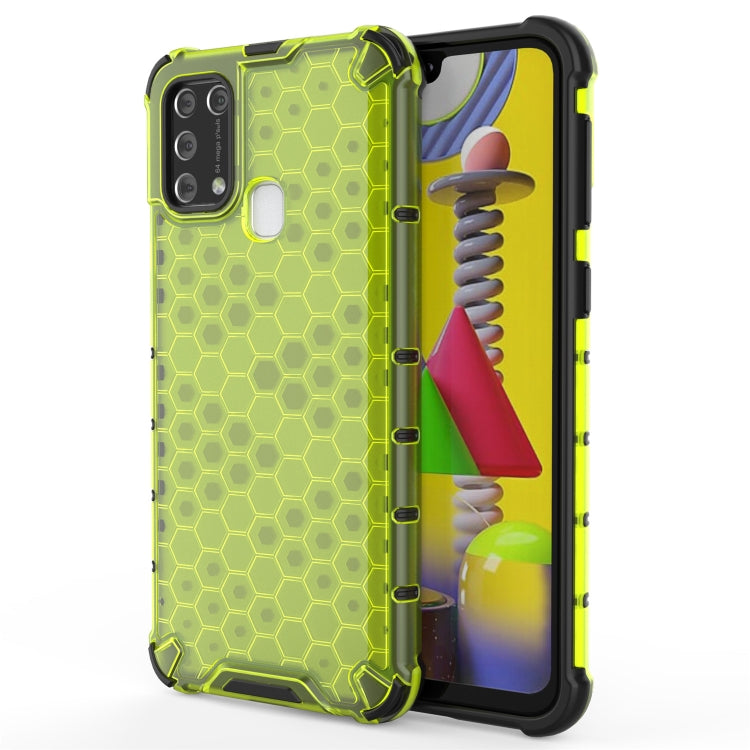 For Samsung Galaxy M31 Shockproof Honeycomb PC + TPU Case