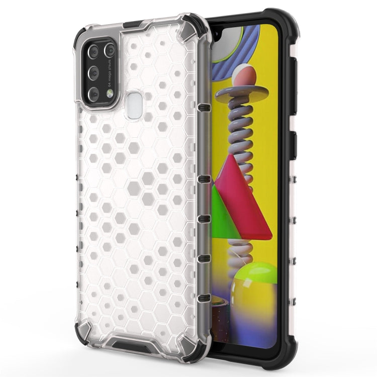 For Samsung Galaxy M31 Shockproof Honeycomb PC + TPU Case