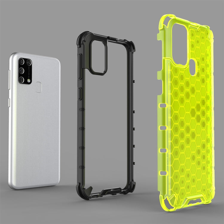 For Samsung Galaxy M31 Shockproof Honeycomb PC + TPU Case