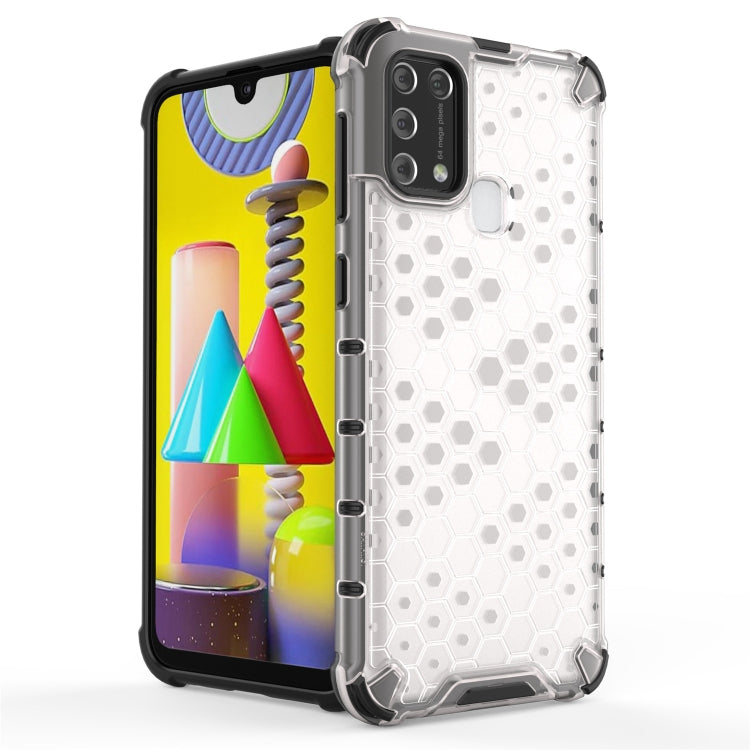 For Samsung Galaxy M31 Shockproof Honeycomb PC + TPU Case