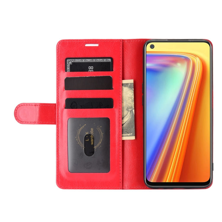 For OPPO Realme 7 R64 Texture Single Horizontal Flip Protective Case with Holder & Card Slots & Wallet& Photo Frame
