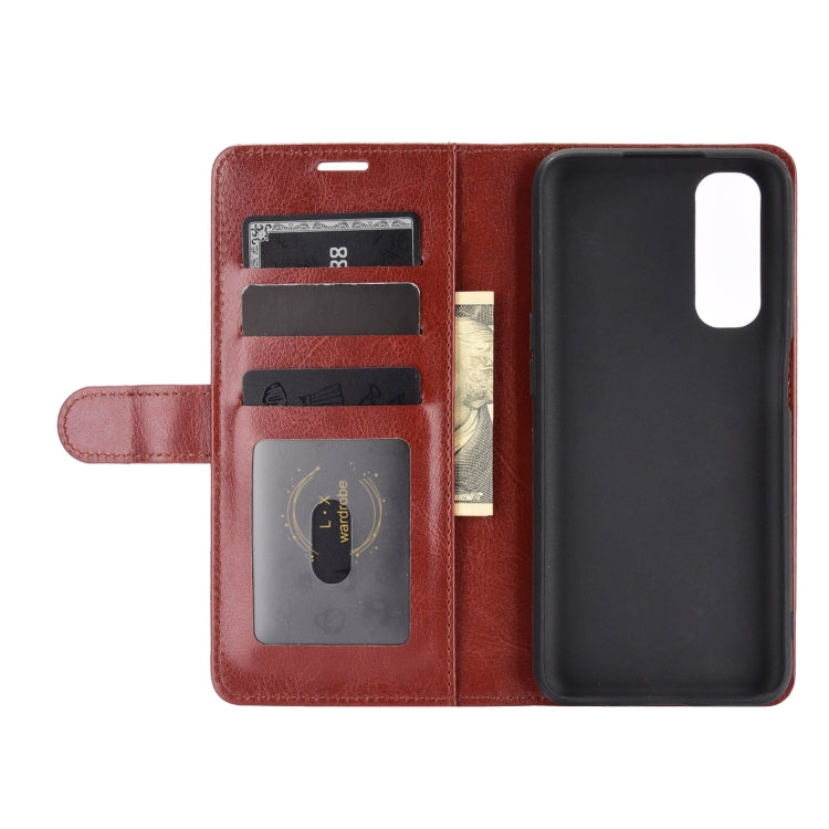 For OPPO Realme 7 R64 Texture Single Horizontal Flip Protective Case with Holder & Card Slots & Wallet& Photo Frame