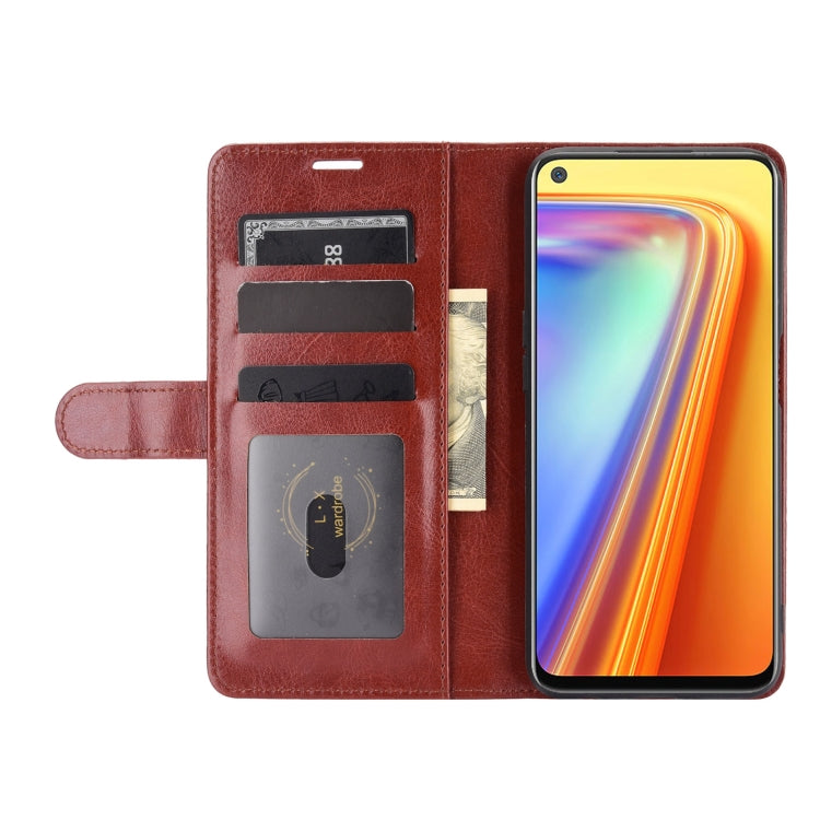 For OPPO Realme 7 R64 Texture Single Horizontal Flip Protective Case with Holder & Card Slots & Wallet& Photo Frame