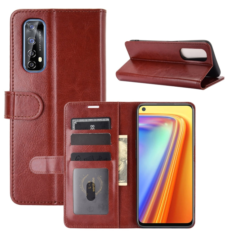 For OPPO Realme 7 R64 Texture Single Horizontal Flip Protective Case with Holder & Card Slots & Wallet& Photo Frame