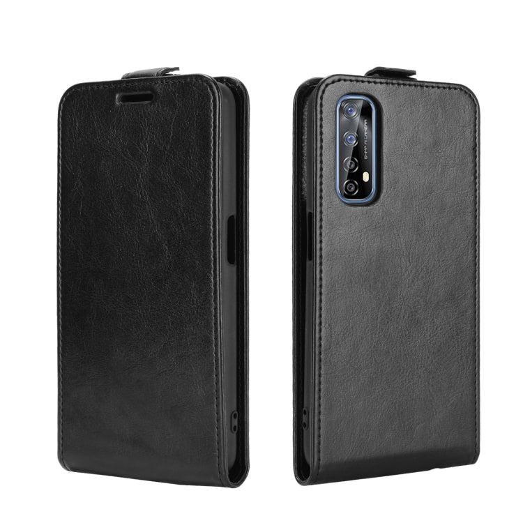For OPPO Realme 7 R64 Texture Single Vertical Flip Leather Protective Case with Card Slots & Photo Frame
