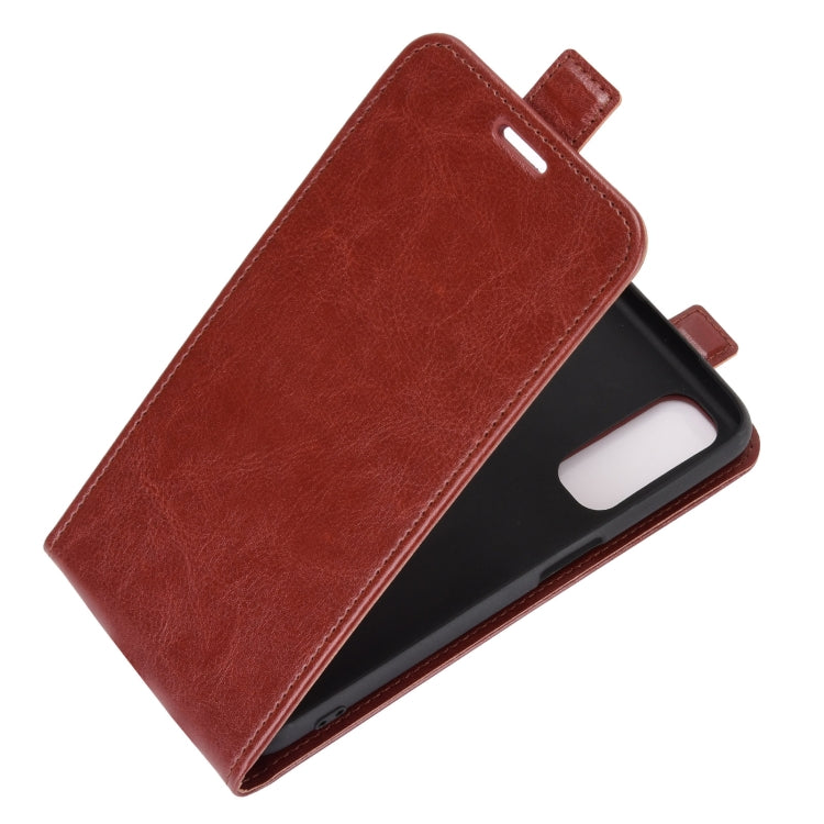 For OPPO Realme 7 R64 Texture Single Vertical Flip Leather Protective Case with Card Slots & Photo Frame