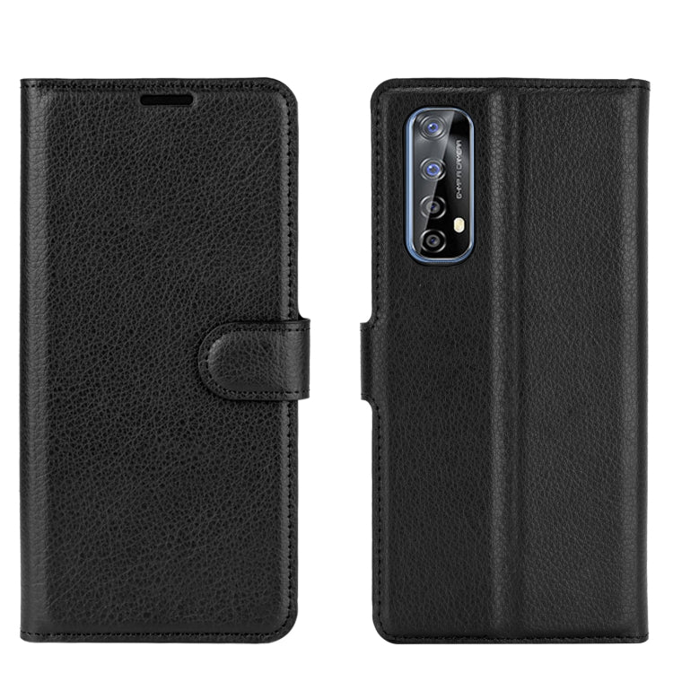 For OPPO Realme 7 Litchi Texture Horizontal Flip Protective Case with Holder & Card Slots & Wallet